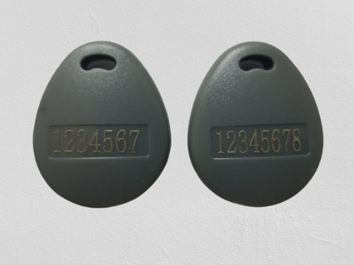 Keyfob with laser engraving