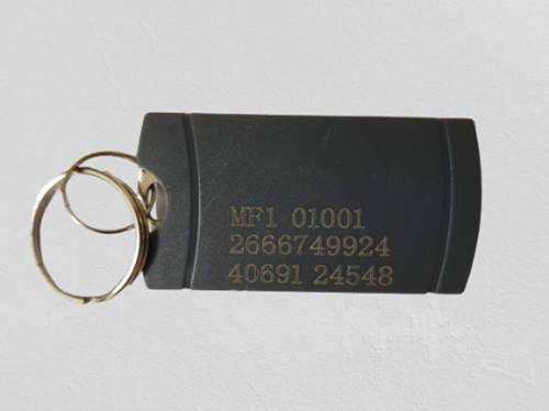 keyfob with Laser engraving