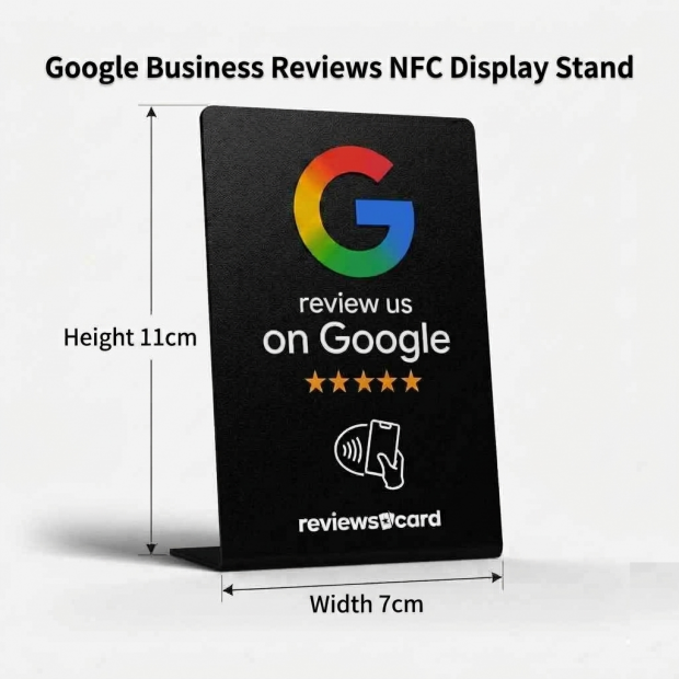 NFC Google Review Stand & Digital Menu for Restaurants