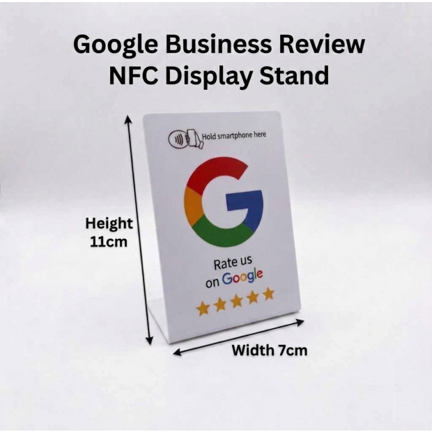 NFC Google Review Stand & Digital Menu for Restaurants