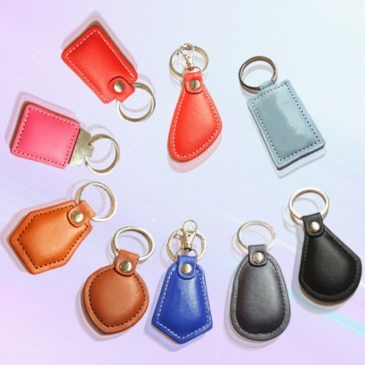 RFID smart Leather keyfob-1