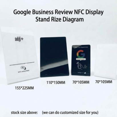 NFC Google Review Stand & Digital Menu for Restaurants